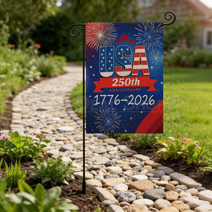 USA 250th Anniversary Patriotic Garden Flag