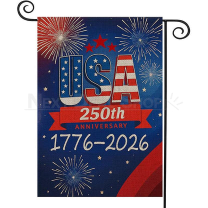 USA 250th Anniversary Patriotic Garden Flag
