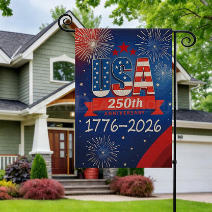 USA 250th Anniversary Patriotic Garden Flag