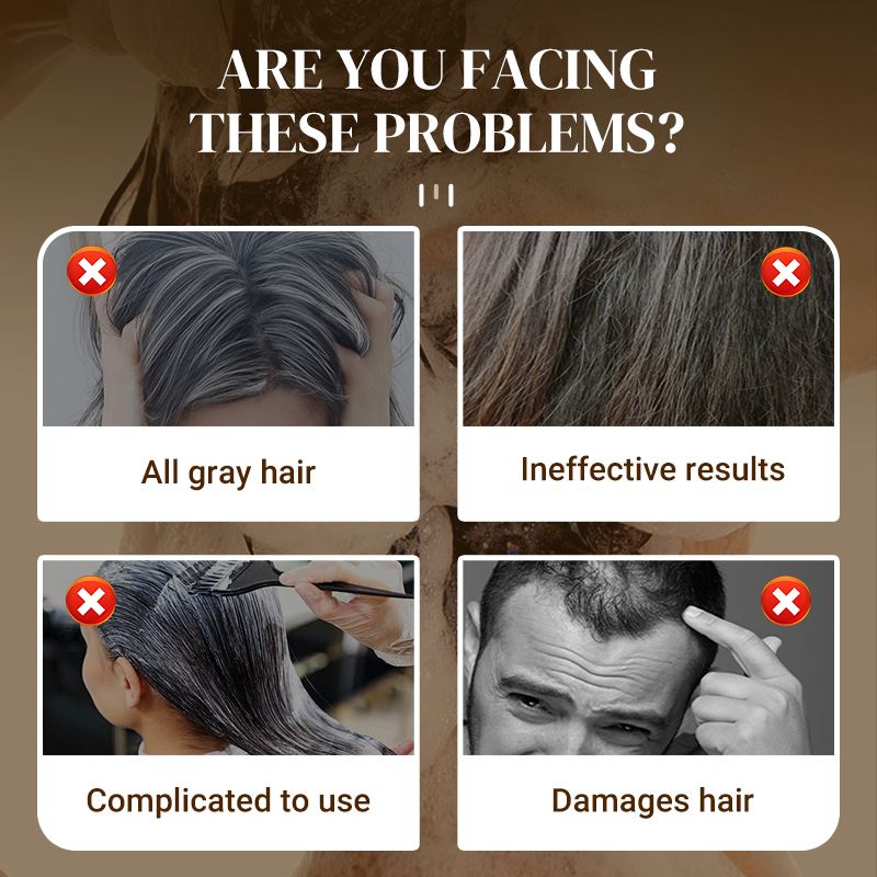 Christmas Pre-Sale-50%OFFLong Lasting Natural Hair Dye Shampoo