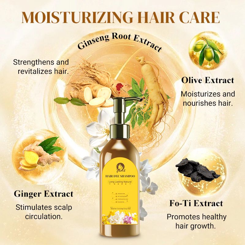 Christmas Pre-Sale-50%OFFLong Lasting Natural Hair Dye Shampoo