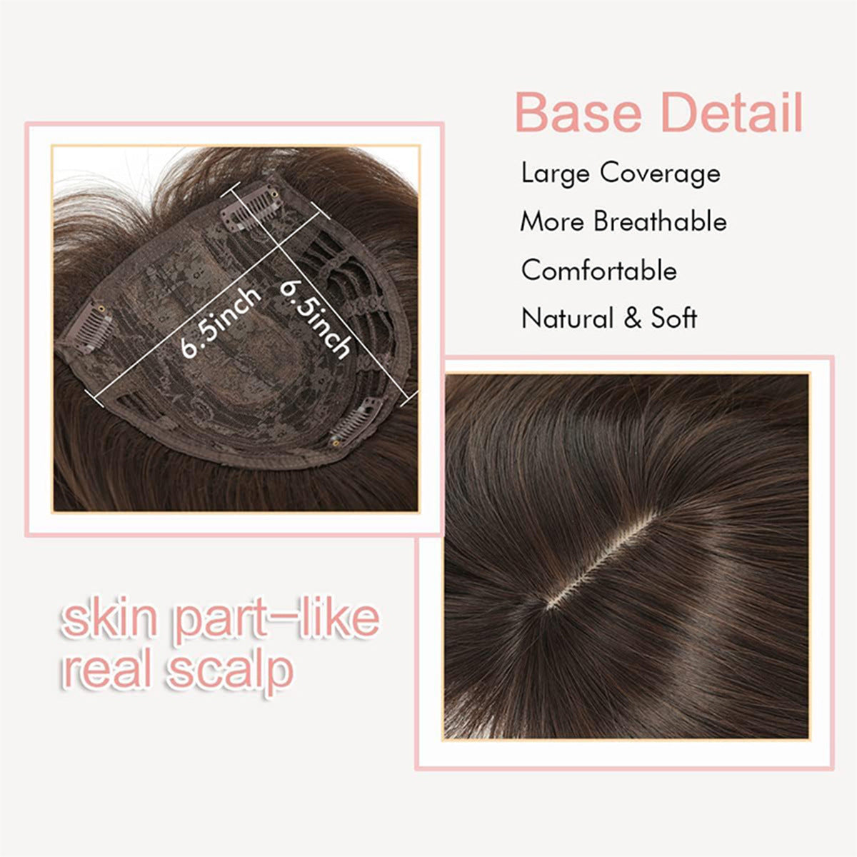 ‍♀️Topper Layered Hair Hairpieces with Bangs for Women with Thinning Hair