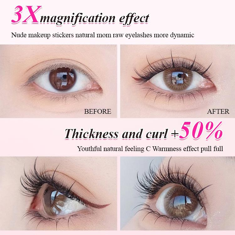🥳Waterproof Glue-free Realistic False Eyelashes