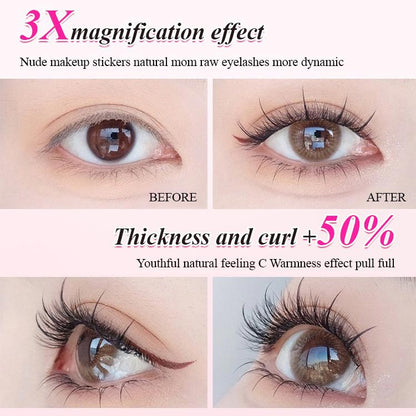 🥳Waterproof Glue-free Realistic False Eyelashes