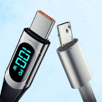 PD 100W Fast-charging and Fast-transmission Data Cable with Digital Display