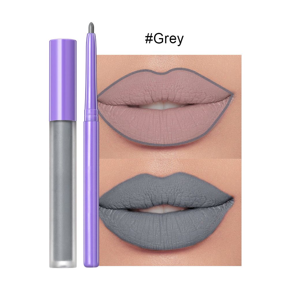 Waterproof and Non-stick Matte Lipstick Gloss & Lip Liner