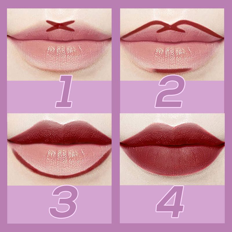Waterproof and Non-stick Matte Lipstick Gloss & Lip Liner