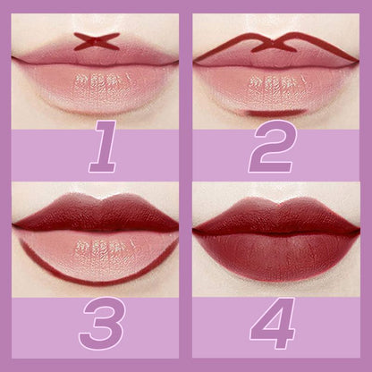 Waterproof and Non-stick Matte Lipstick Gloss & Lip Liner