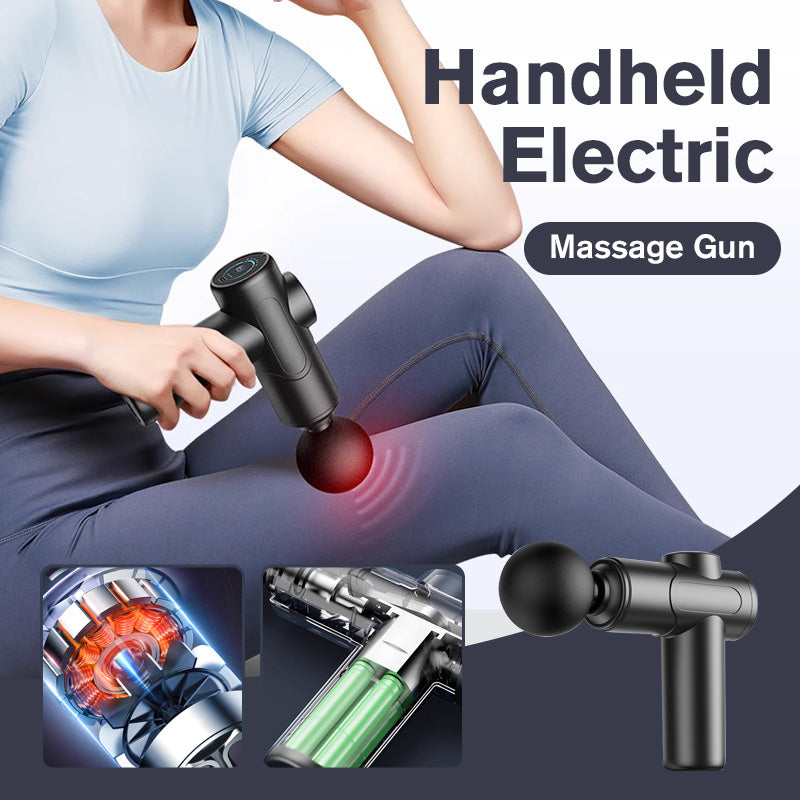 2025 Handheld Electric Massage Gun with 4PCS Heads