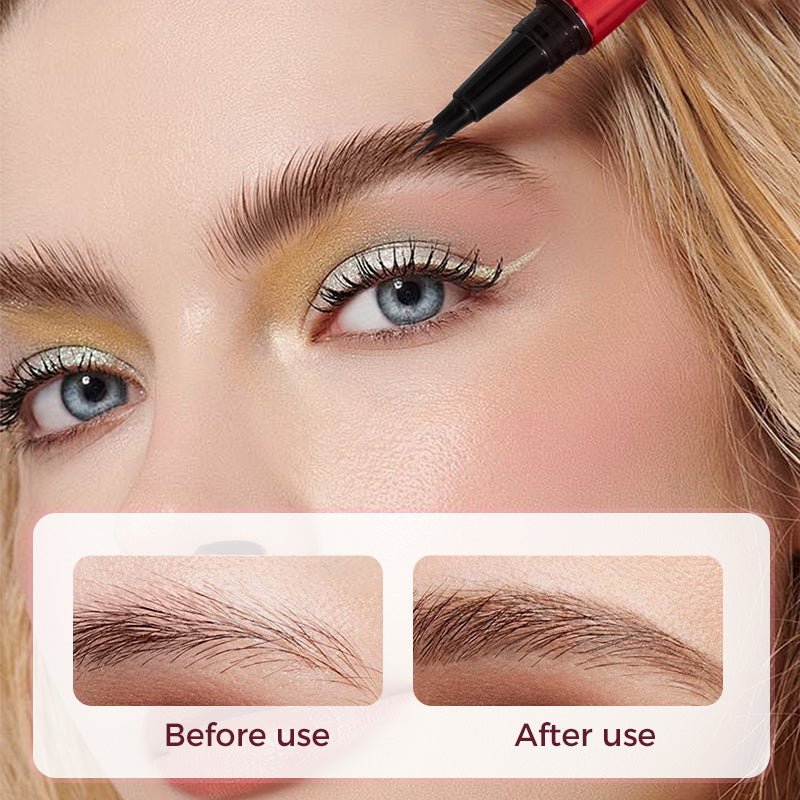 ⚡⚡2-Fork Tip Waterproof Eyebrow Pen for Women