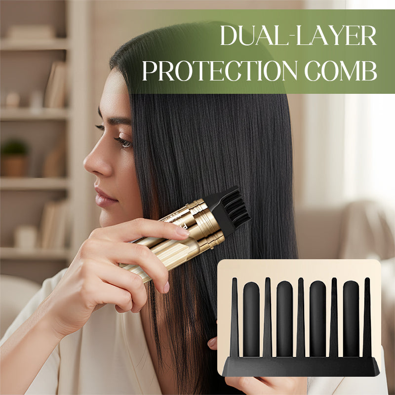 2-IN-1 HAIR DYE COMB - Precision Application for Gray Coverage, Non-Drip Formula with Nourishing Argan Oil, 5 Min Processing Time 🧴