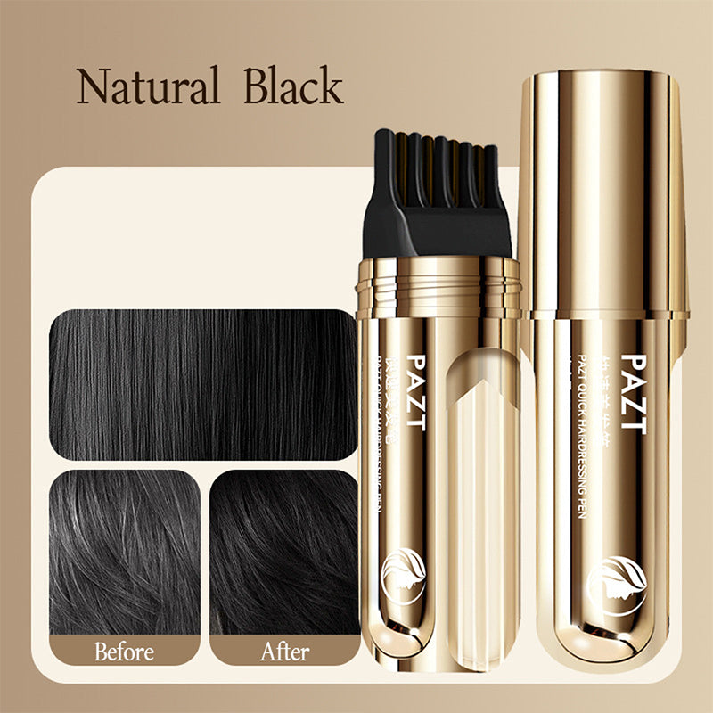 2-IN-1 HAIR DYE COMB - Precision Application for Gray Coverage, Non-Drip Formula with Nourishing Argan Oil, 5 Min Processing Time 🧴
