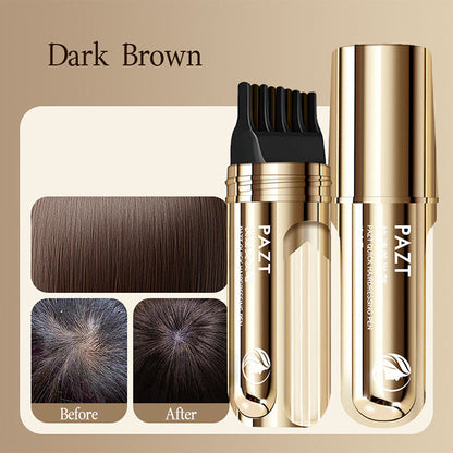 2-IN-1 HAIR DYE COMB - Precision Application for Gray Coverage, Non-Drip Formula with Nourishing Argan Oil, 5 Min Processing Time 🧴