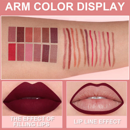 Deals-6 Pack High-Pigment Matte Lip Liner Pencils