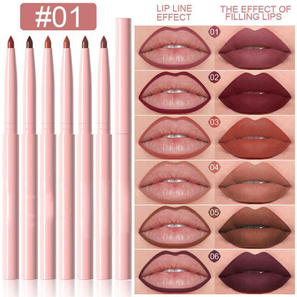 Deals-6 Pack High-Pigment Matte Lip Liner Pencils
