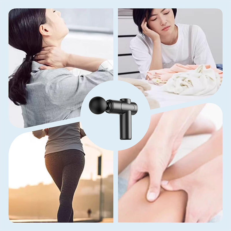 2025 Handheld Electric Massage Gun with 4PCS Heads