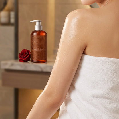 Limited-time offer-Nourishing & Fragrant Rose Essential Oil Shower Gel