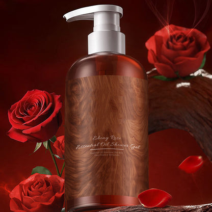 Limited-time offer-Nourishing & Fragrant Rose Essential Oil Shower Gel