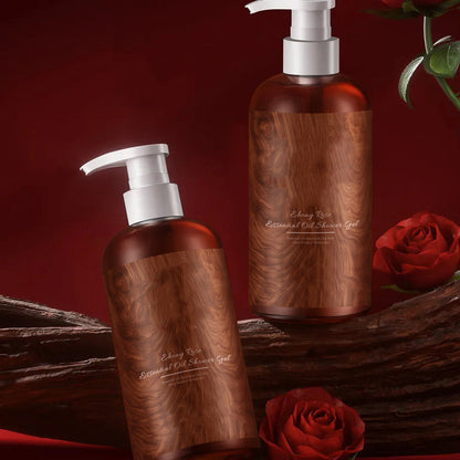 Limited-time offer-Nourishing & Fragrant Rose Essential Oil Shower Gel