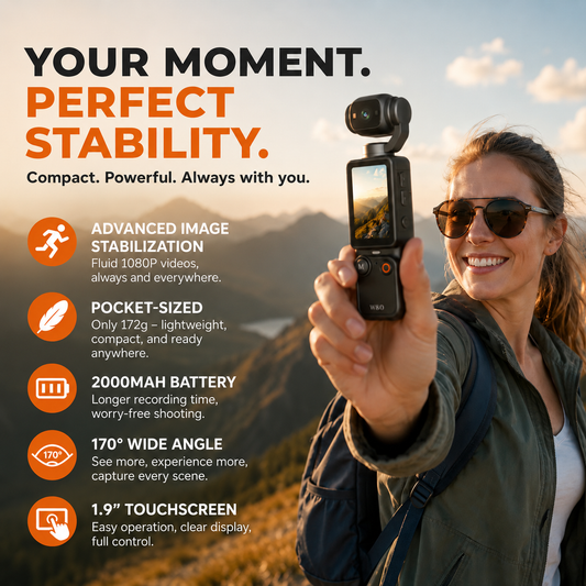 📸✨ 【Limited Edition – 50% Off】Pocket camera with flip-up display – Take perfect selfies 📱💄 and share them instantly, no editing required